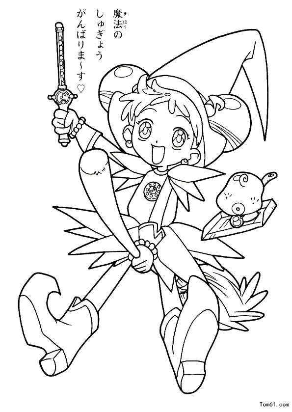 小魔女-简笔画图片-儿童资源网手机版