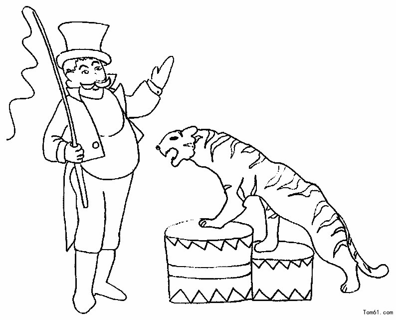 杂技团-简笔画图片-儿童资源网手机版